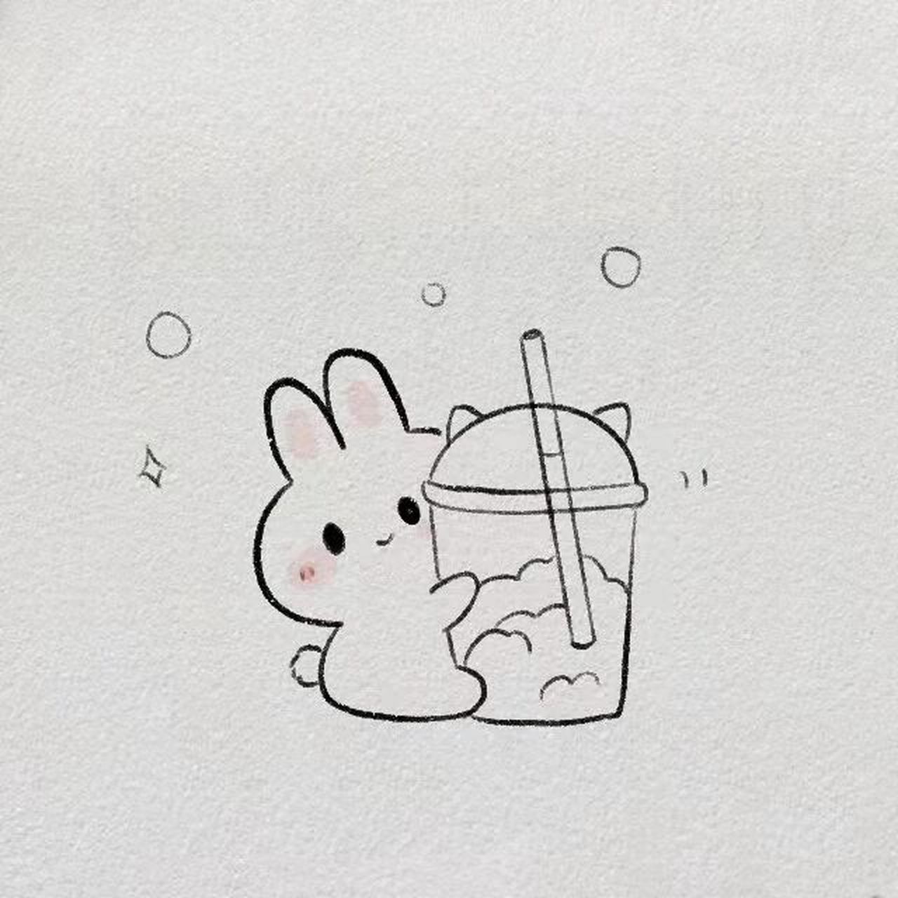 简笔画大全79 敲可爱的小兔几!#简笔画教程