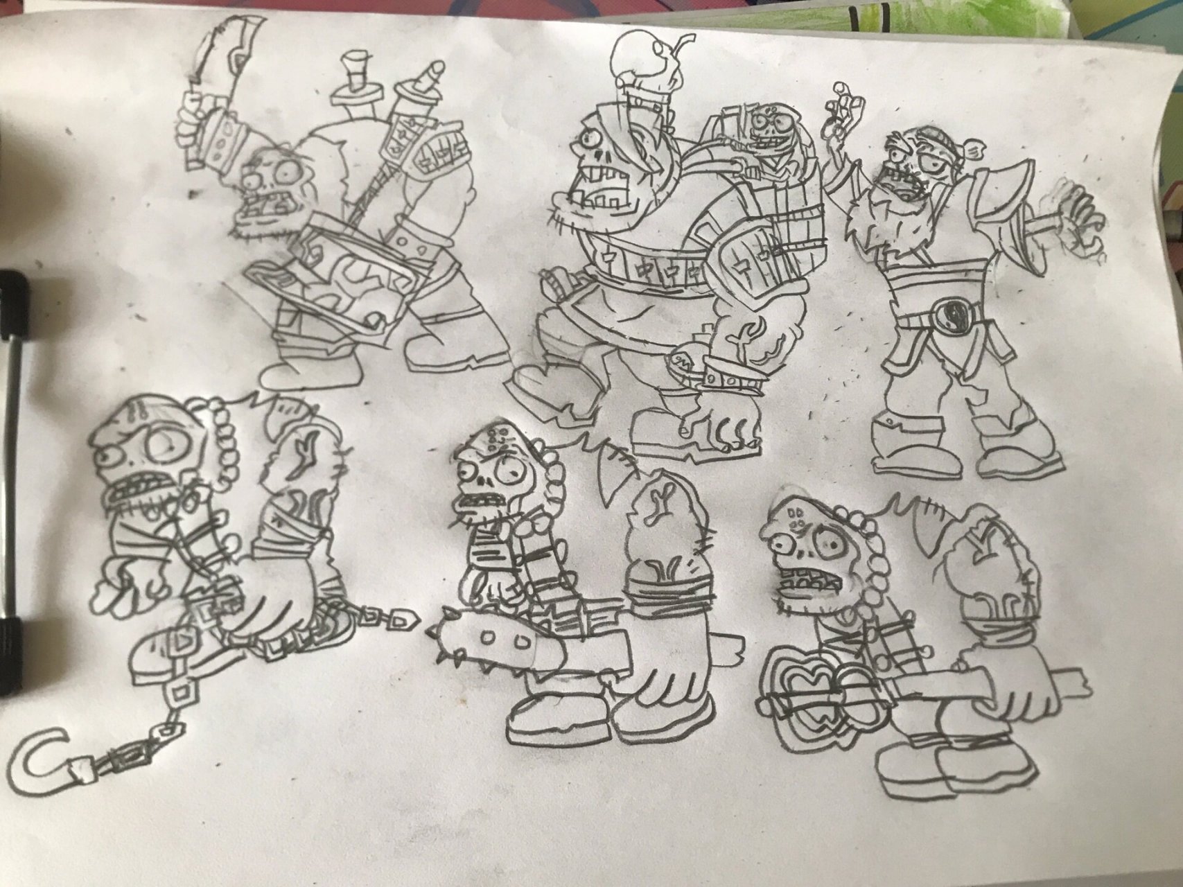 画功夫世界所有巨人僵尸 #植物大战僵尸