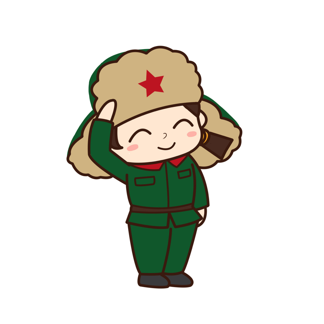 卡通q版雷锋人物97免抠素材 99今日素材 	 93学雷锋纪念日卡通