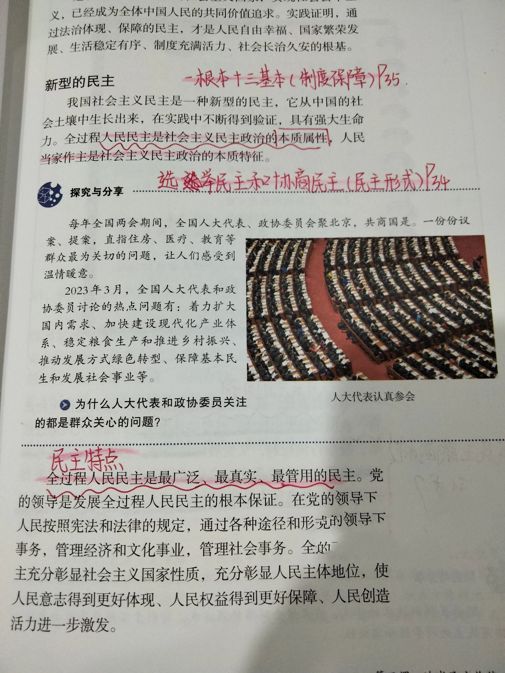 九年级上册政治第三课(追求民主价值)