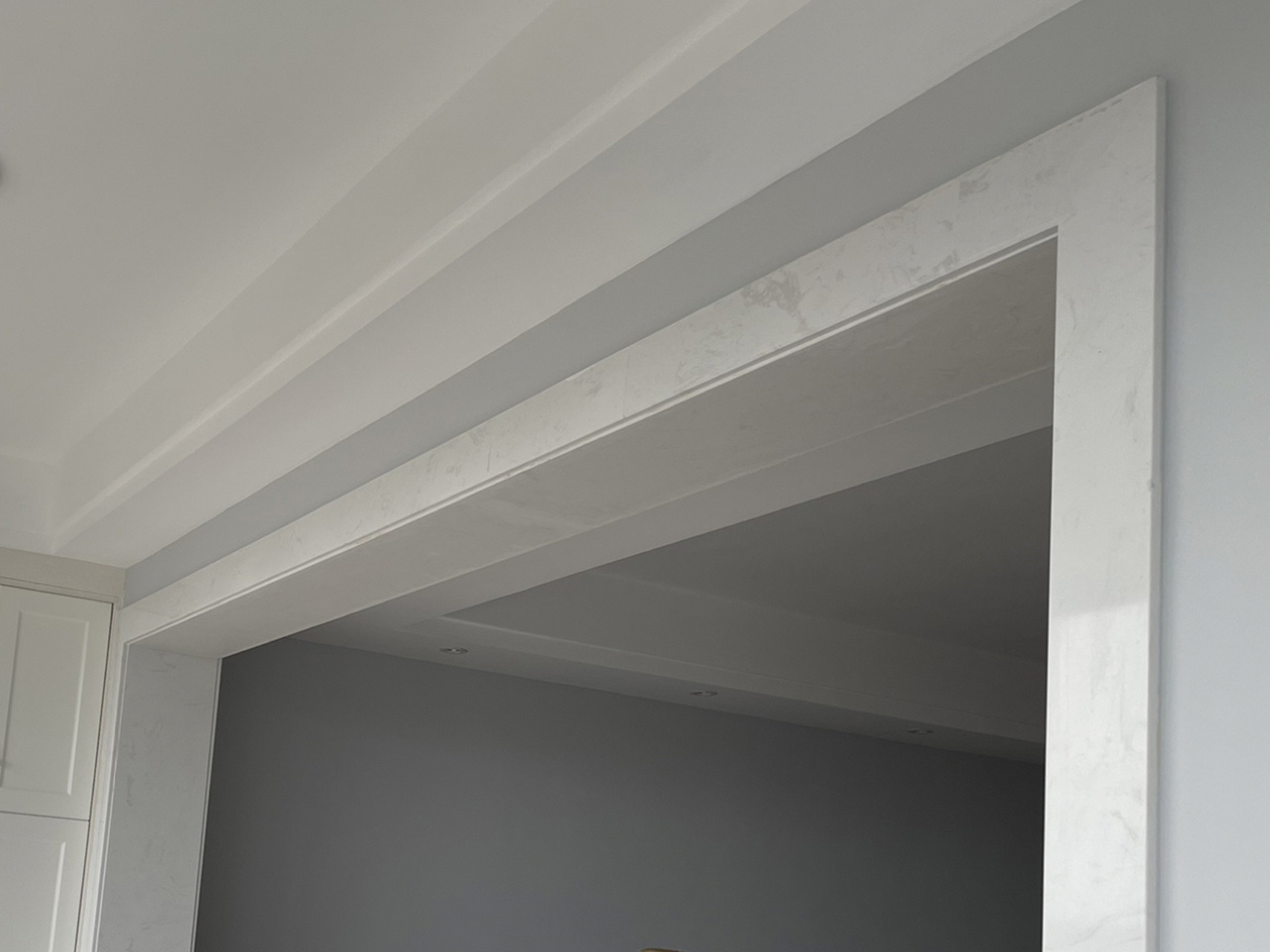 装修日记～阳台平板大理石垭口套整体效果图 之前发的一篇阳台垭口的