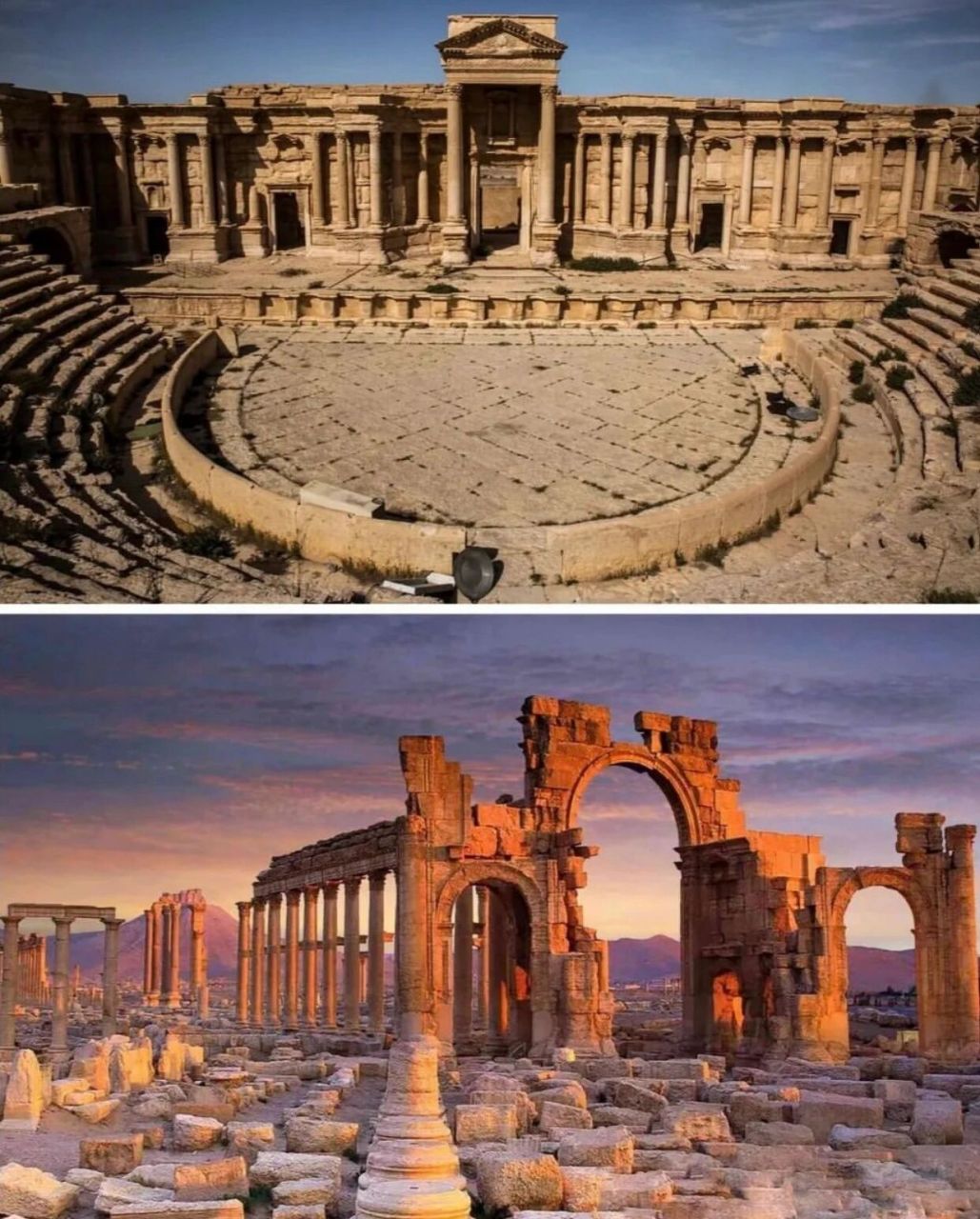 巴尔米拉古城 叙利亚中南部的古城巴尔米拉(palmyra),又称塔德穆尔
