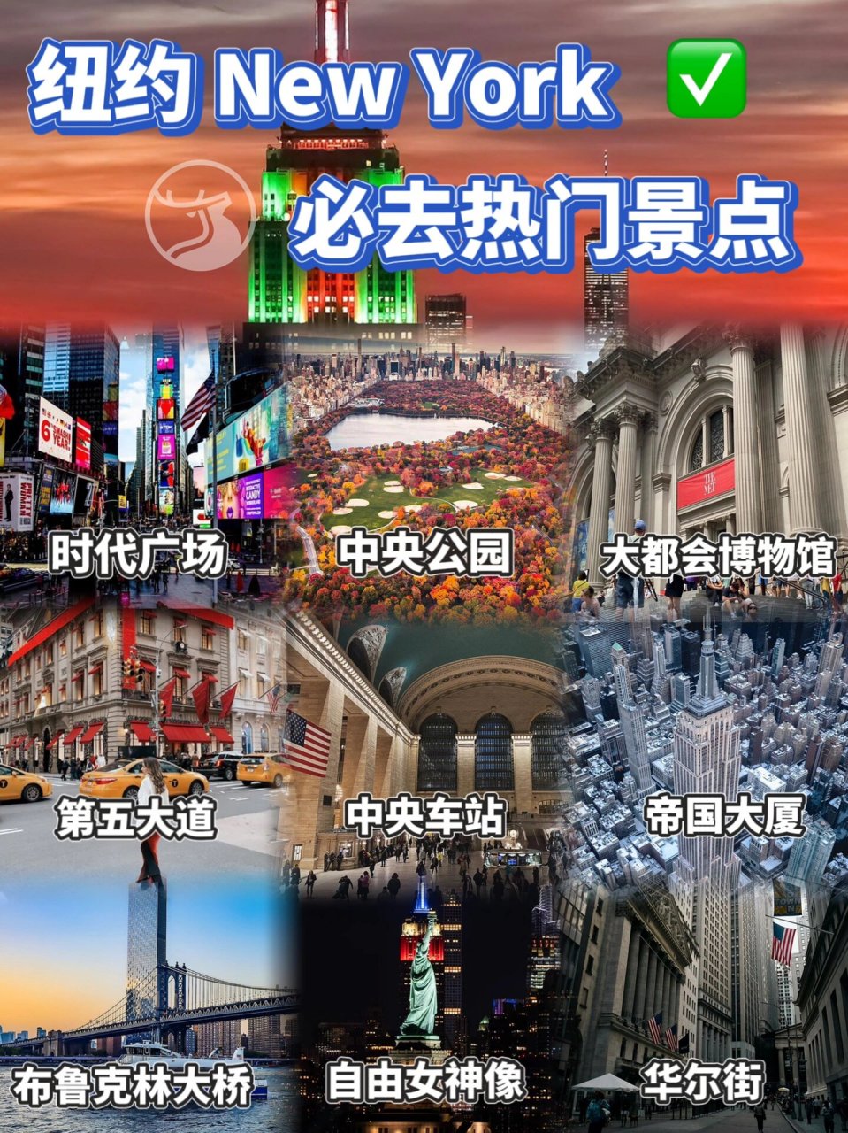 纽约必去打卡的热门景点97 收藏95 95纽约共有五大行政区