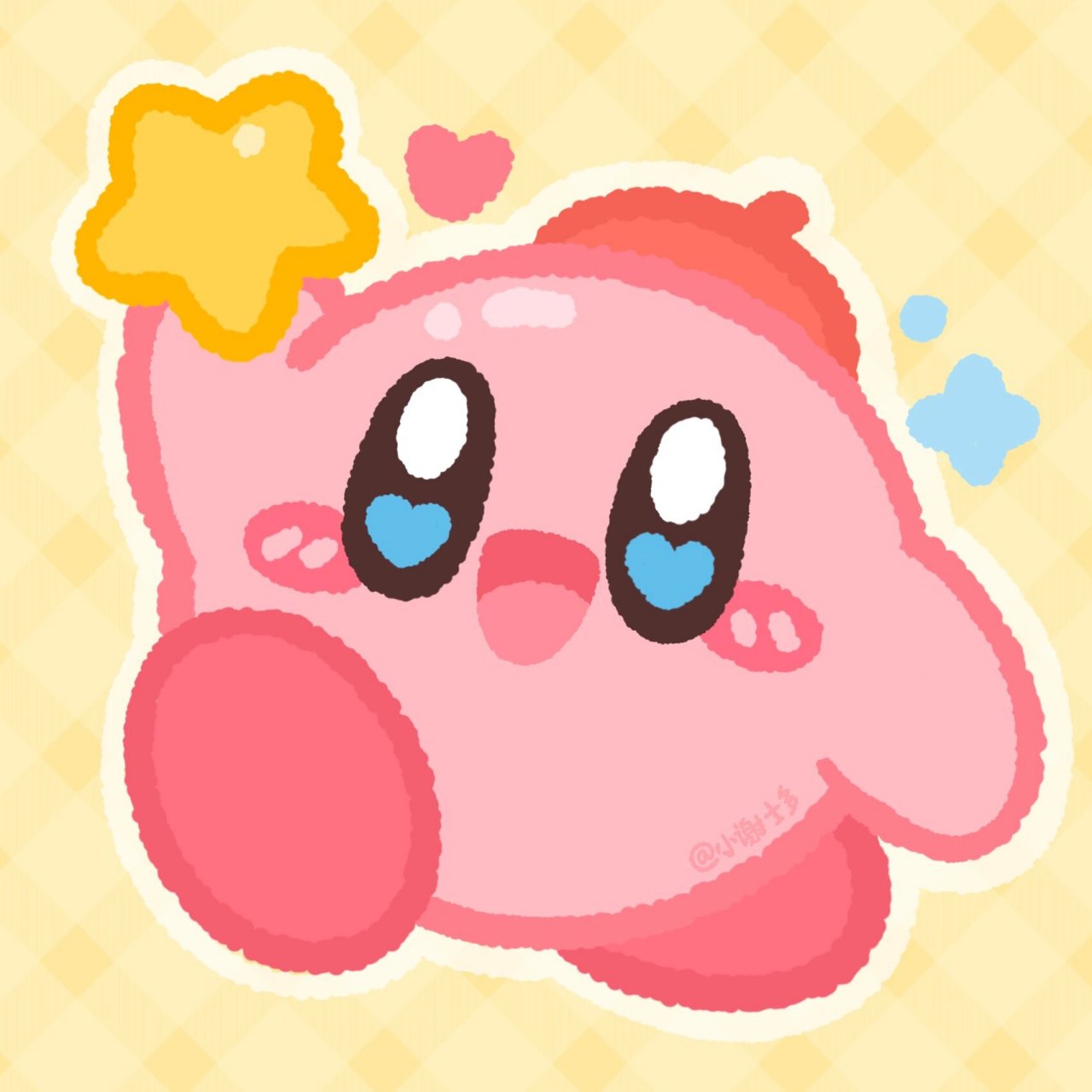 新画了一组星之卡比小头像哦99 喜欢滴姐妹欢迎用用!