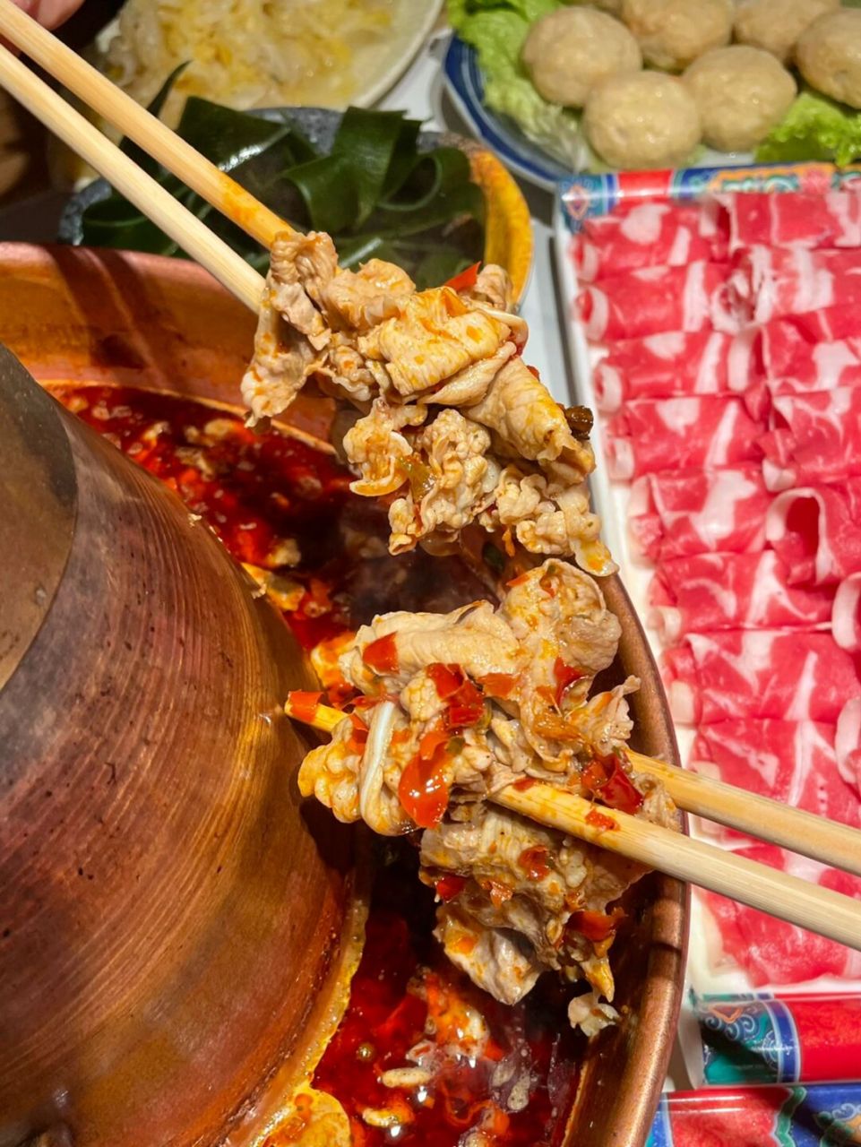 在青岛吃到宁夏盐池羊肉06李诞推的果然好吃 这种天气涮羊肉真的好