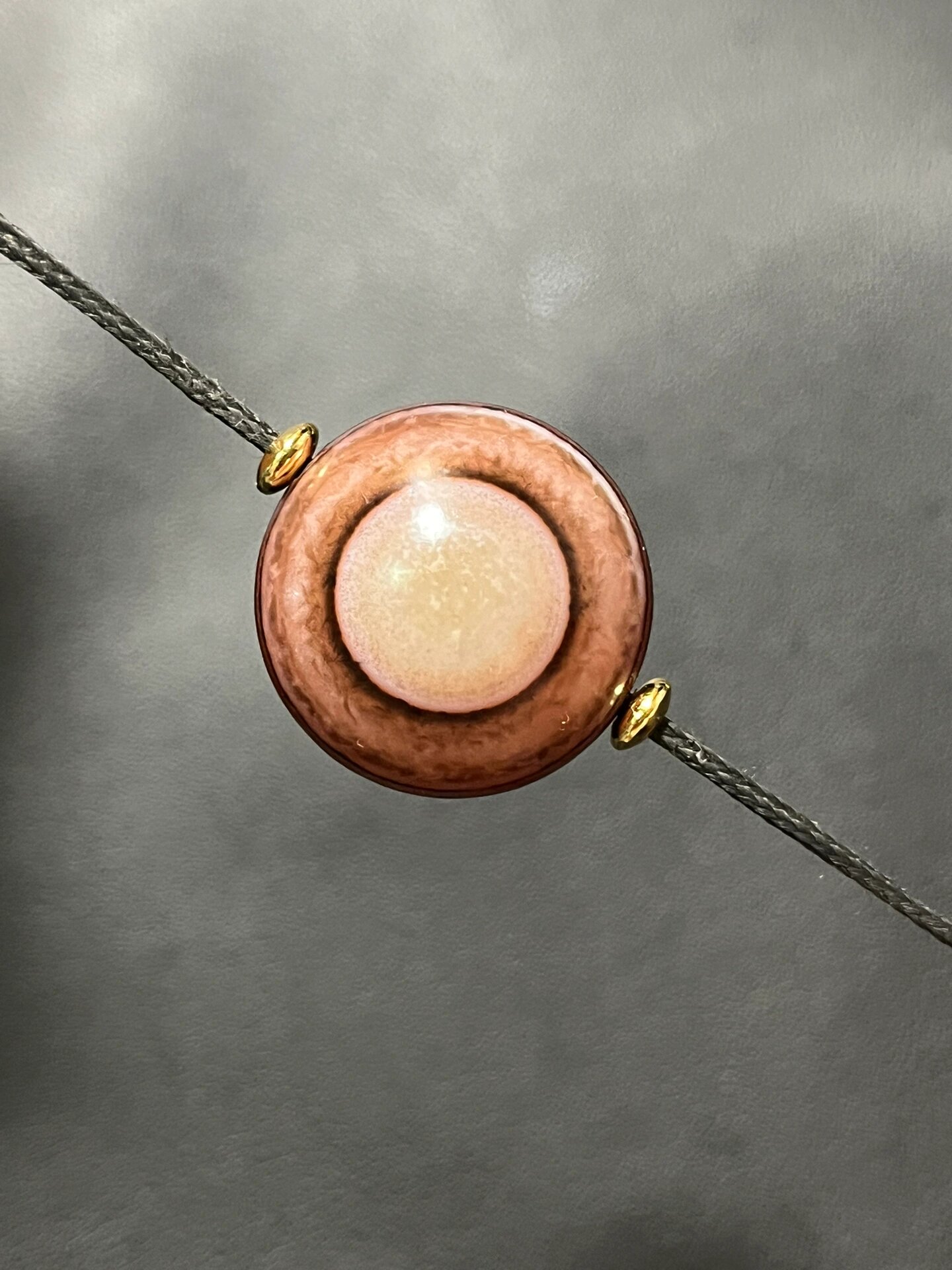 天然满朱砂双面眼羊板眼天珠