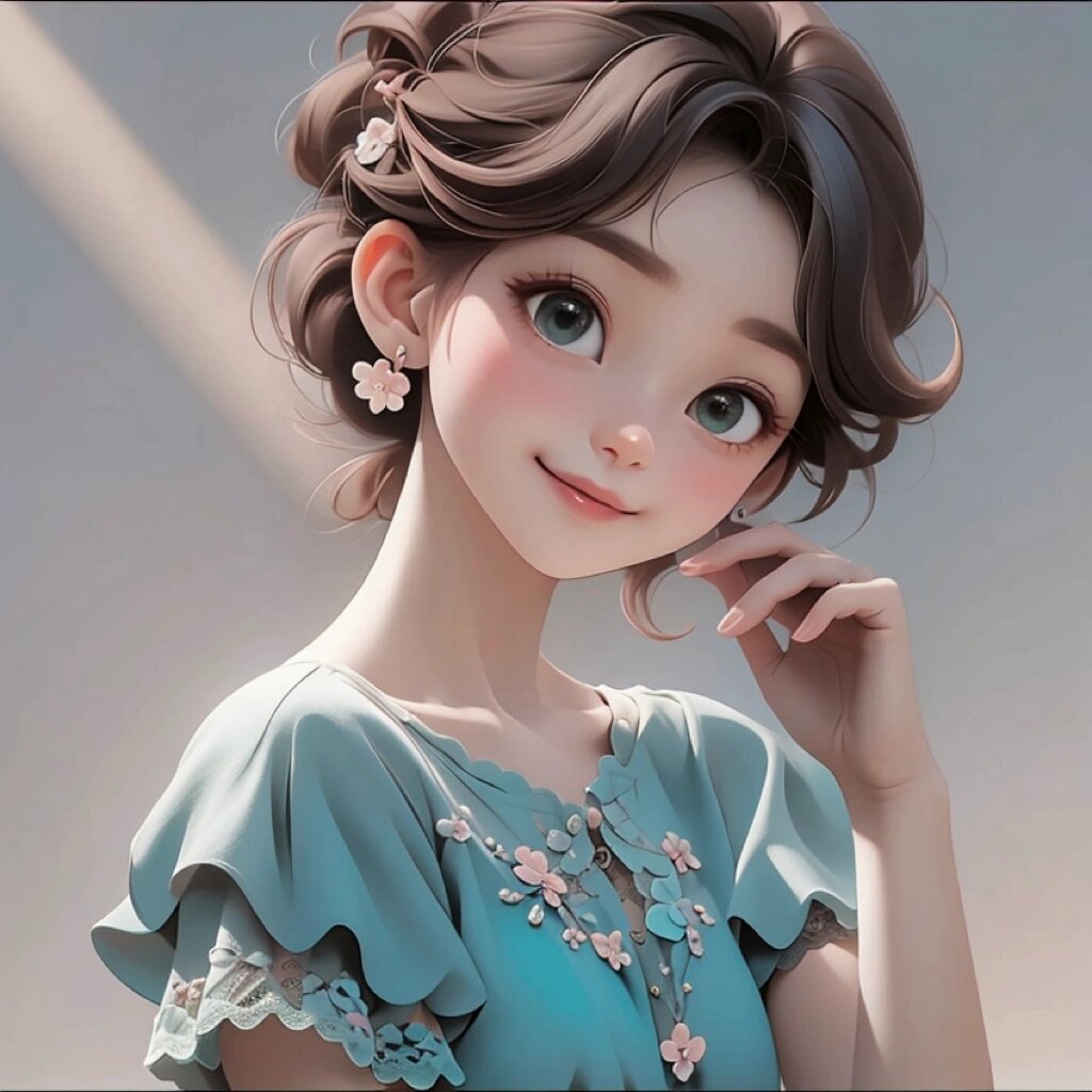 阳光灿烂小姑娘,迪士尼公主风女生头像