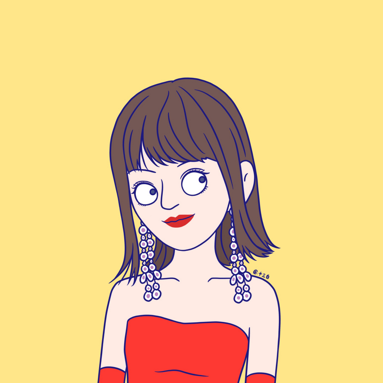 "张韶涵的蜕变 手绘头像 张韶涵头像漫画系列 #我是原创插画师