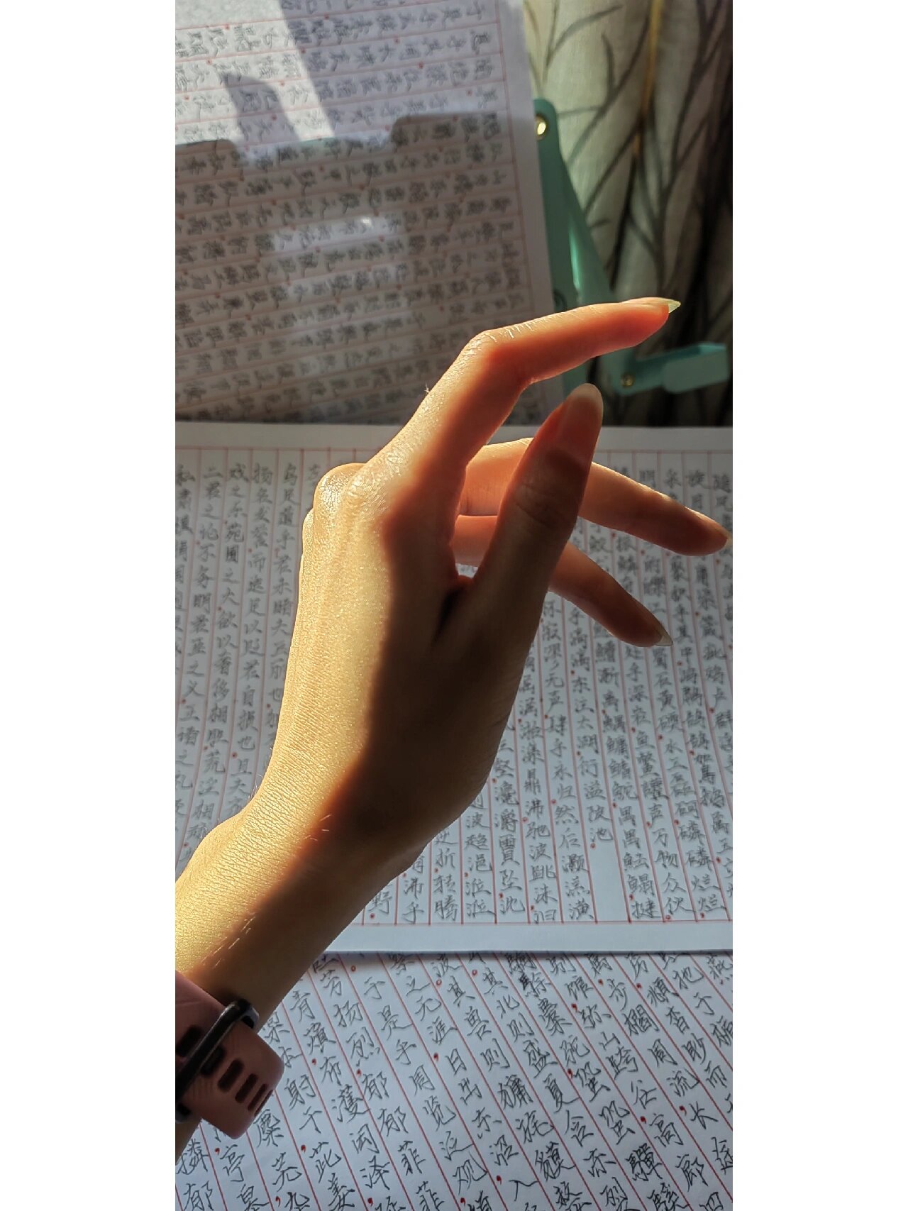 我女朋友的手手真好看!