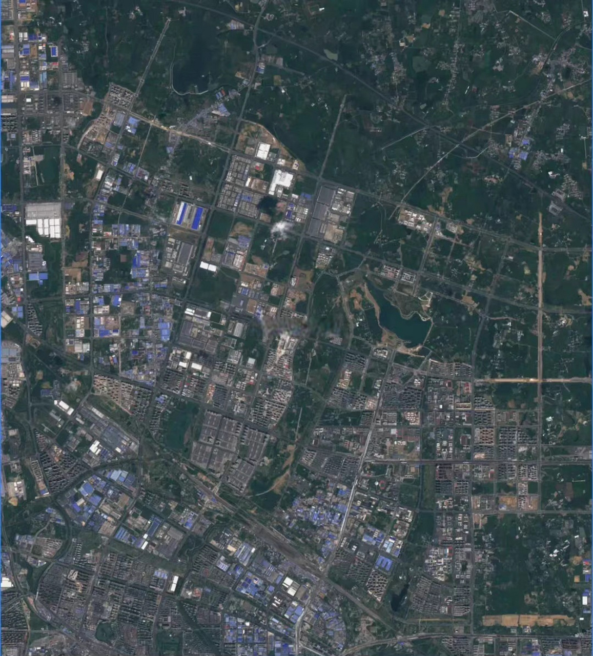 合肥市新站区(新站全貌)最新卫星影像图【时间:2022.09.03】