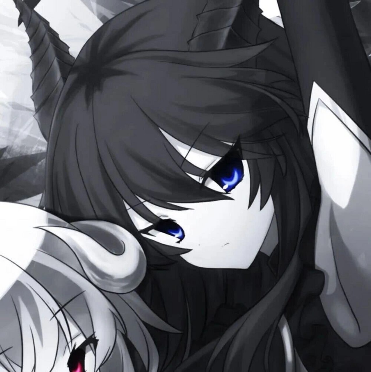 闺蜜头像 | 黑白色系动漫少女风 分享一组好看的闺蜜头像 喜欢的私信