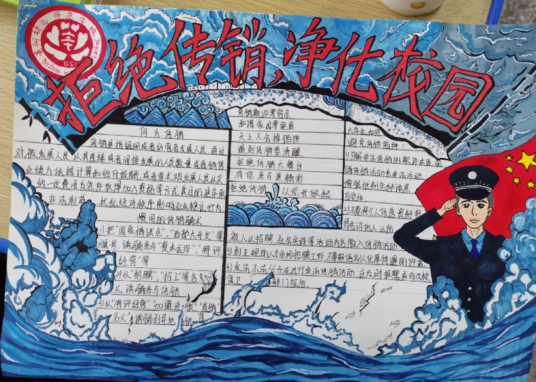 反传销手抄报 我们一起画的手抄报