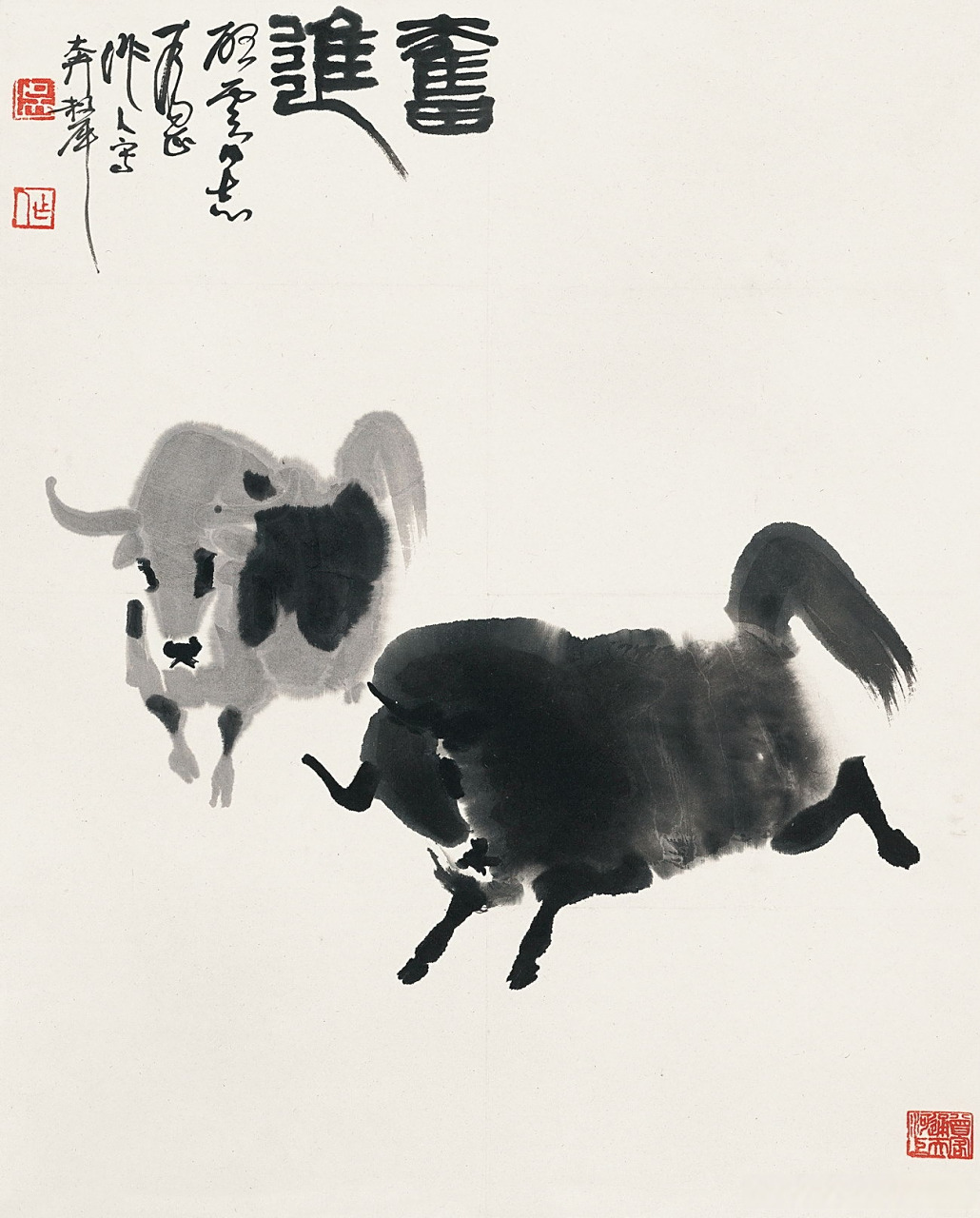 【 吴作人笔下的牦牛 】