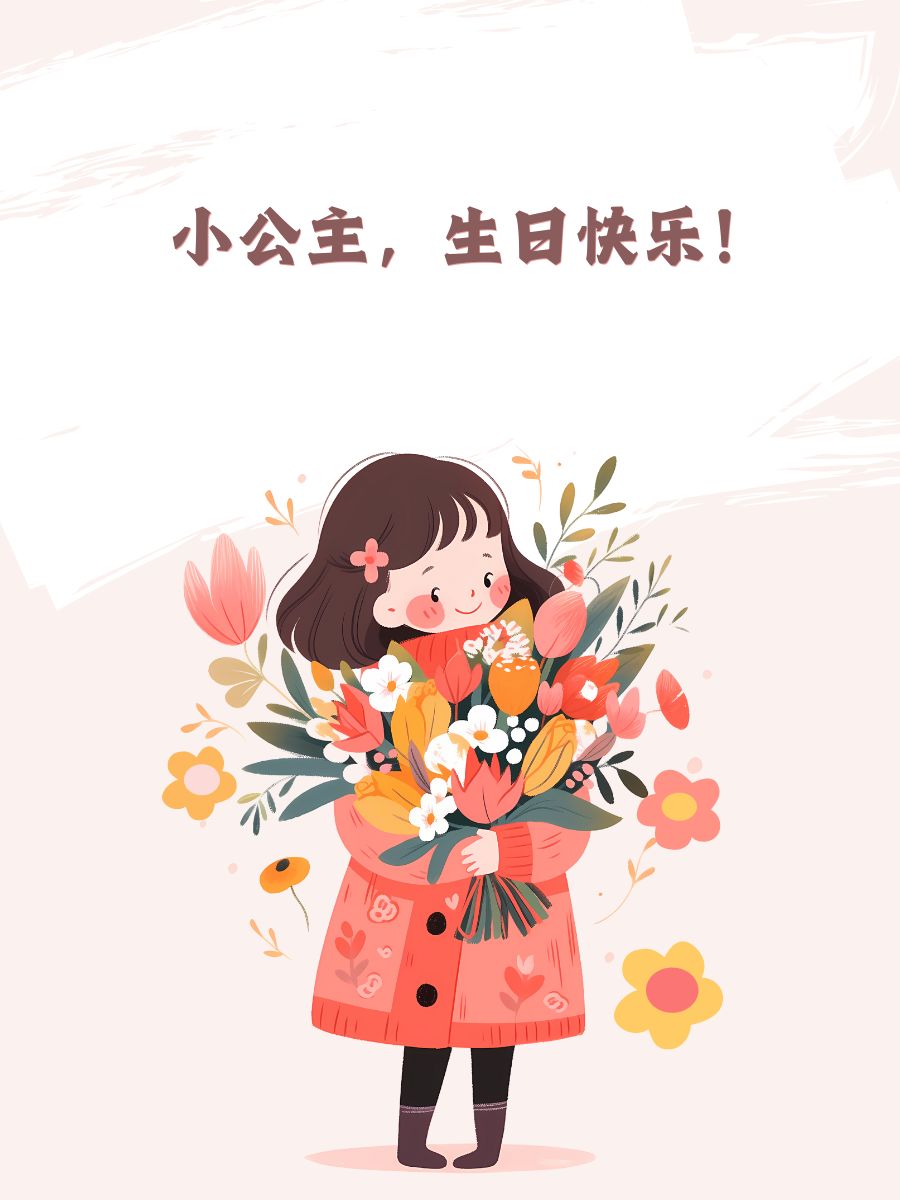 抖音很火的女儿生日短句  小公主