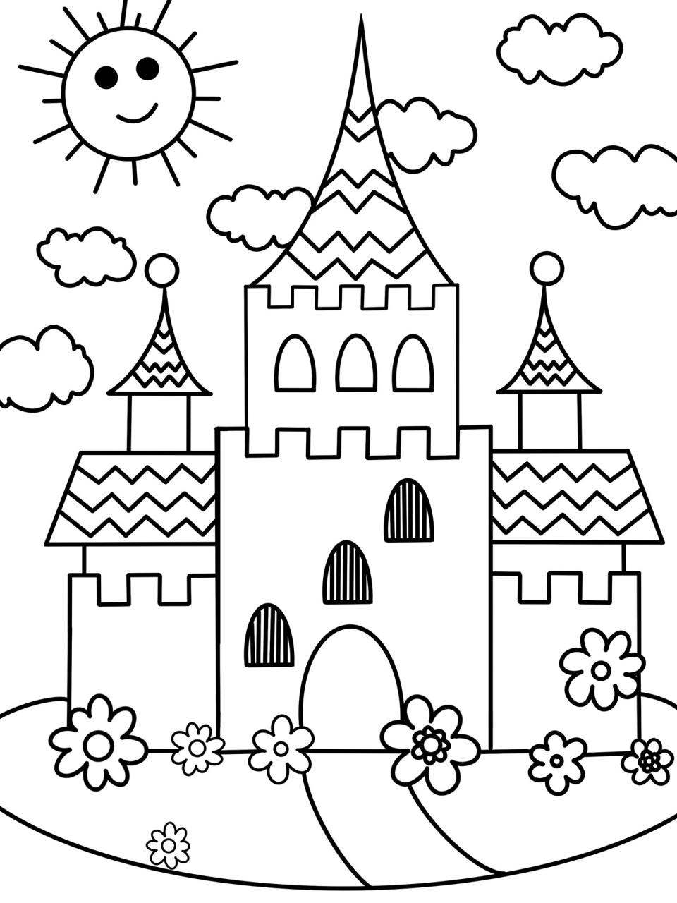房子 城堡98 创意画 儿童画 