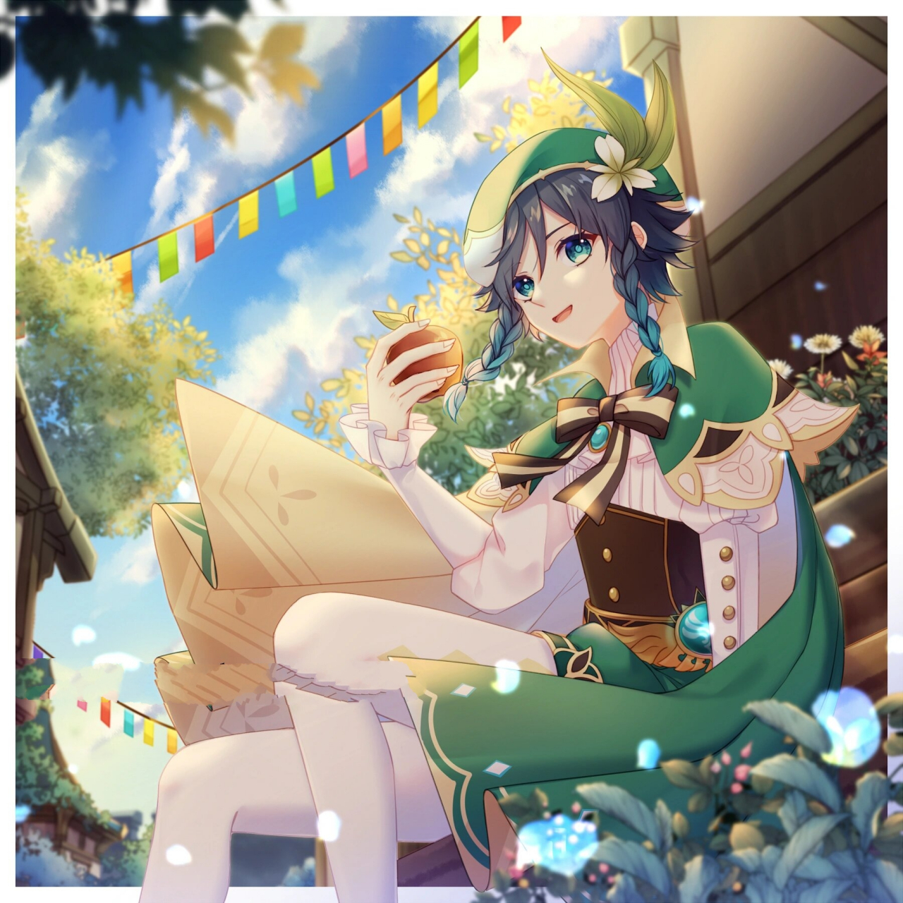 原神 温迪:巴巴托斯 壁纸     愿风神"忽悠"你!