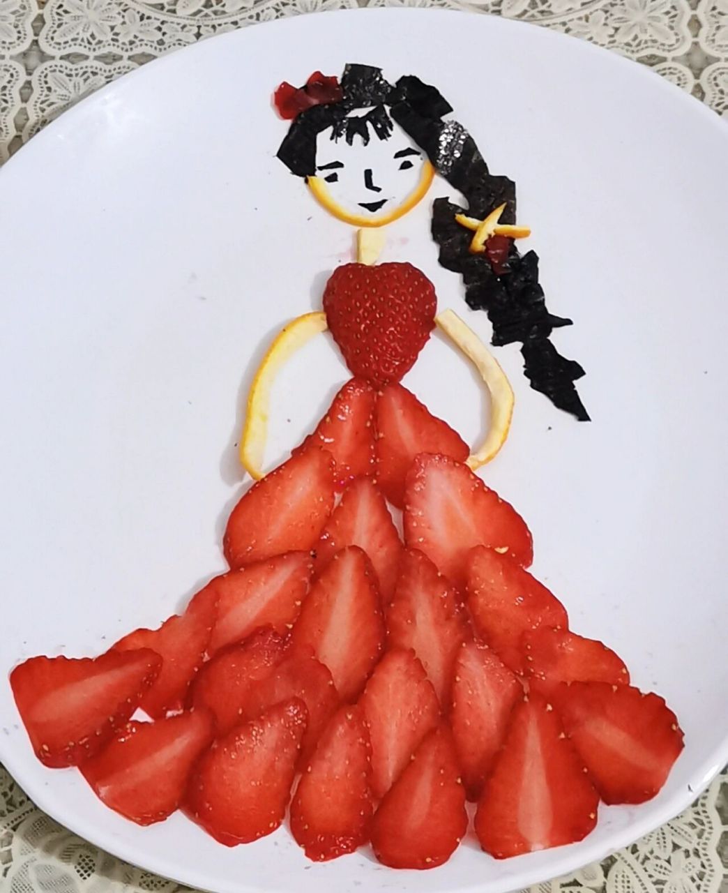 兔年大吉,水果拼盘集合 材料:圣女果  香蕉94 草莓91  橘子92