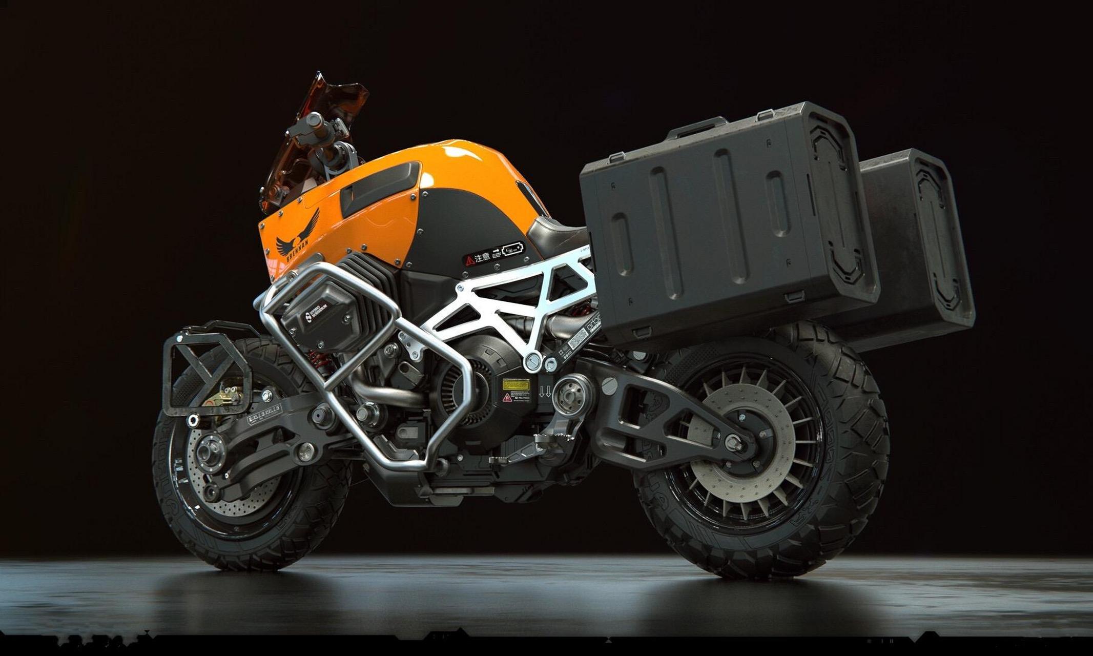 赛博朋克废土风格水鸟硬核拉力adv.硬核adv设计