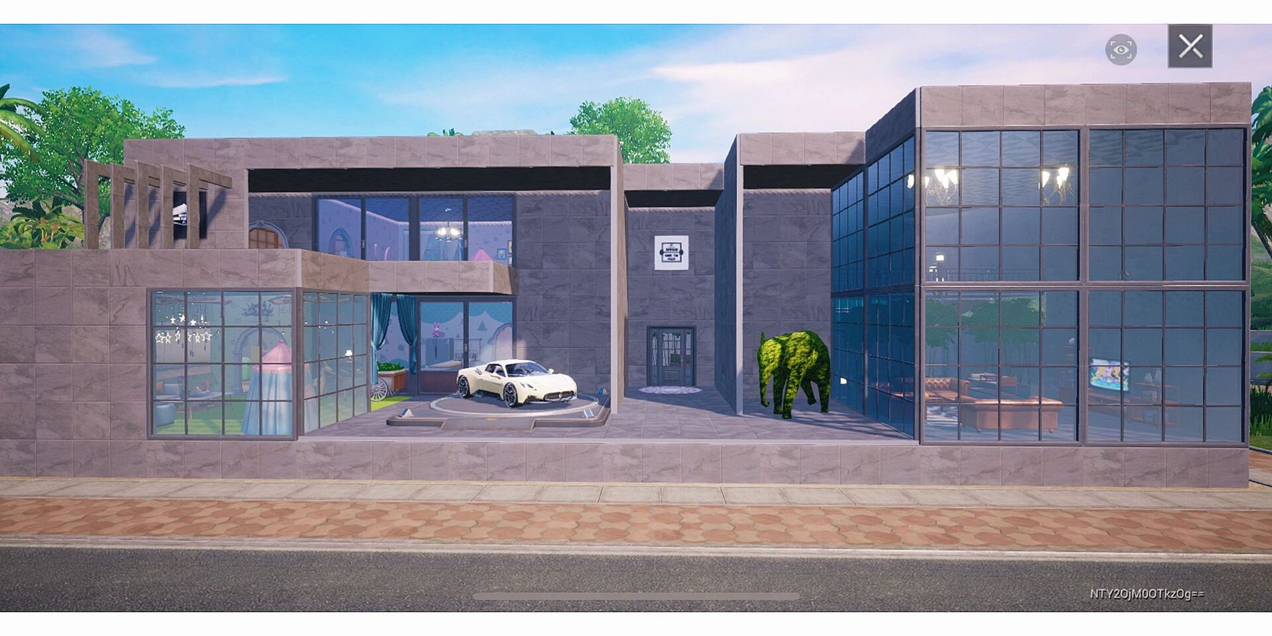 和平精英家园模式现代风别墅13.0 全程直播盖的,16级现代风别墅13.