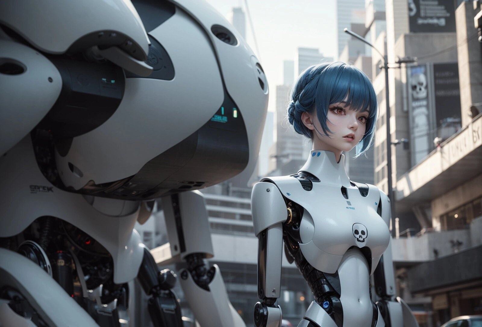 ai机甲 | 机械少女 "这个女孩叫阿丽,来自宁波,这一天,她捡到了一个