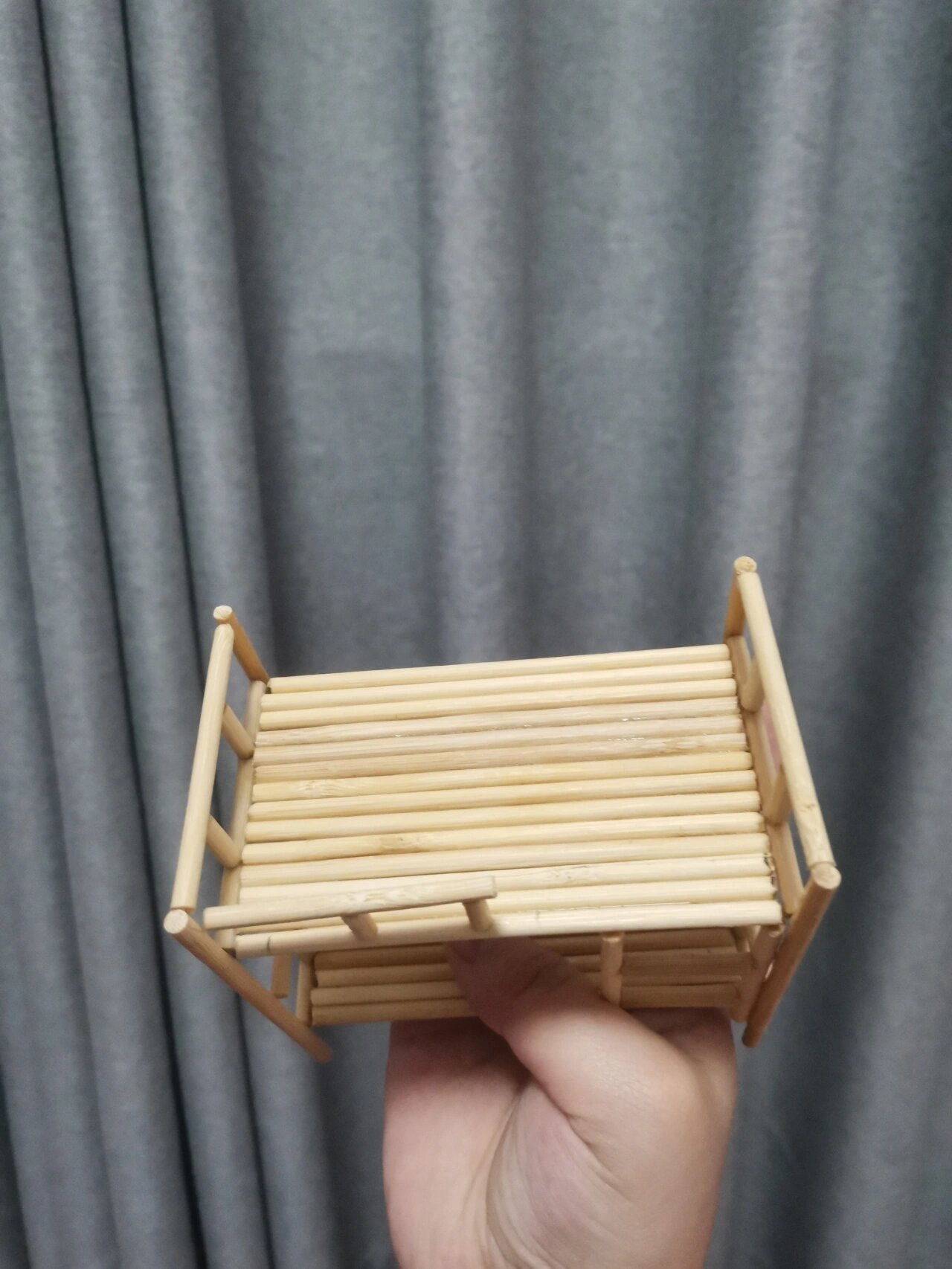 竹签diy-上下铺制作