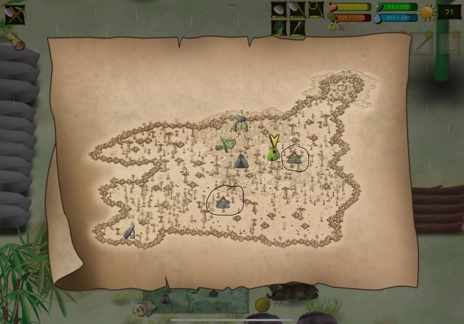 挨饿荒野非洲平原超全攻略    这张的地图是很小的 动物特别好抓 but