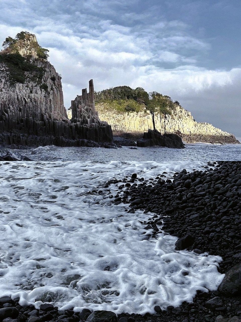 花岙岛位于象山鹤浦镇94岛上以自然景观为主,宏伟壮丽的万柱崖,琳