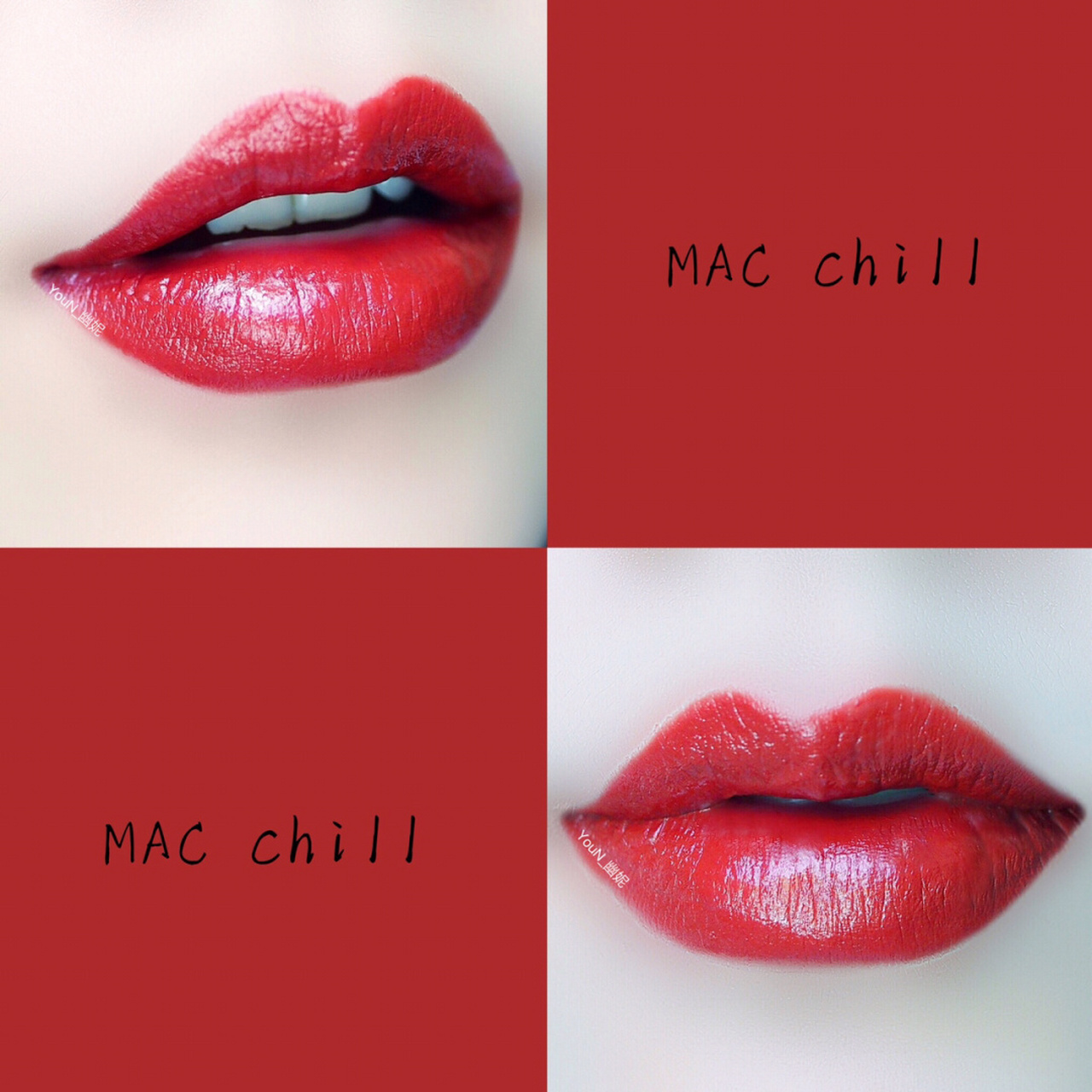 90mac子弹头chill可是网红色了 铁绣红在秋冬天绝对是搭配的一把好