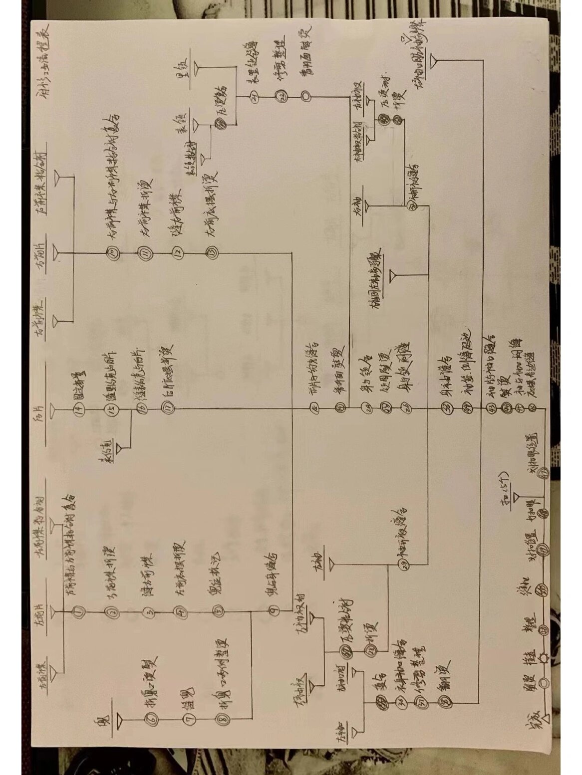 女衬衫工序流程图图片