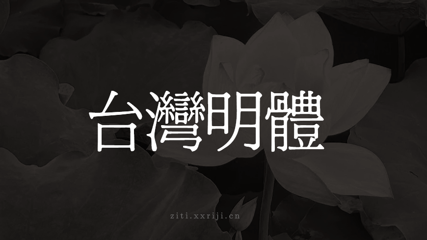 大陆的宋体和台湾的明体是不是同一种字体? - 知乎