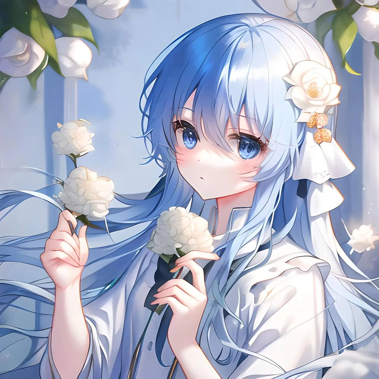 蓝发萝莉   在自己的路上,义无反顾的狂奔吧.——《克林》