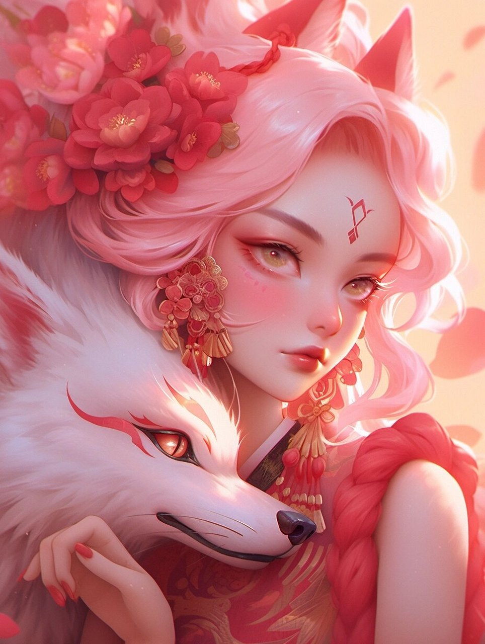 手机壁纸系列 | 苏妲己 青狐妖,裹素腰,纤媚笑.