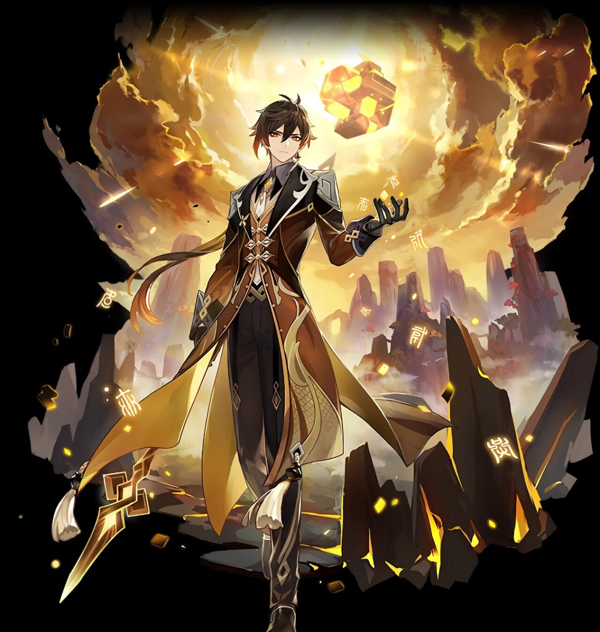 原神高清立绘④ 长按图片即可保存 这一弹按顺序是:魈上仙,申鹤,钟离(