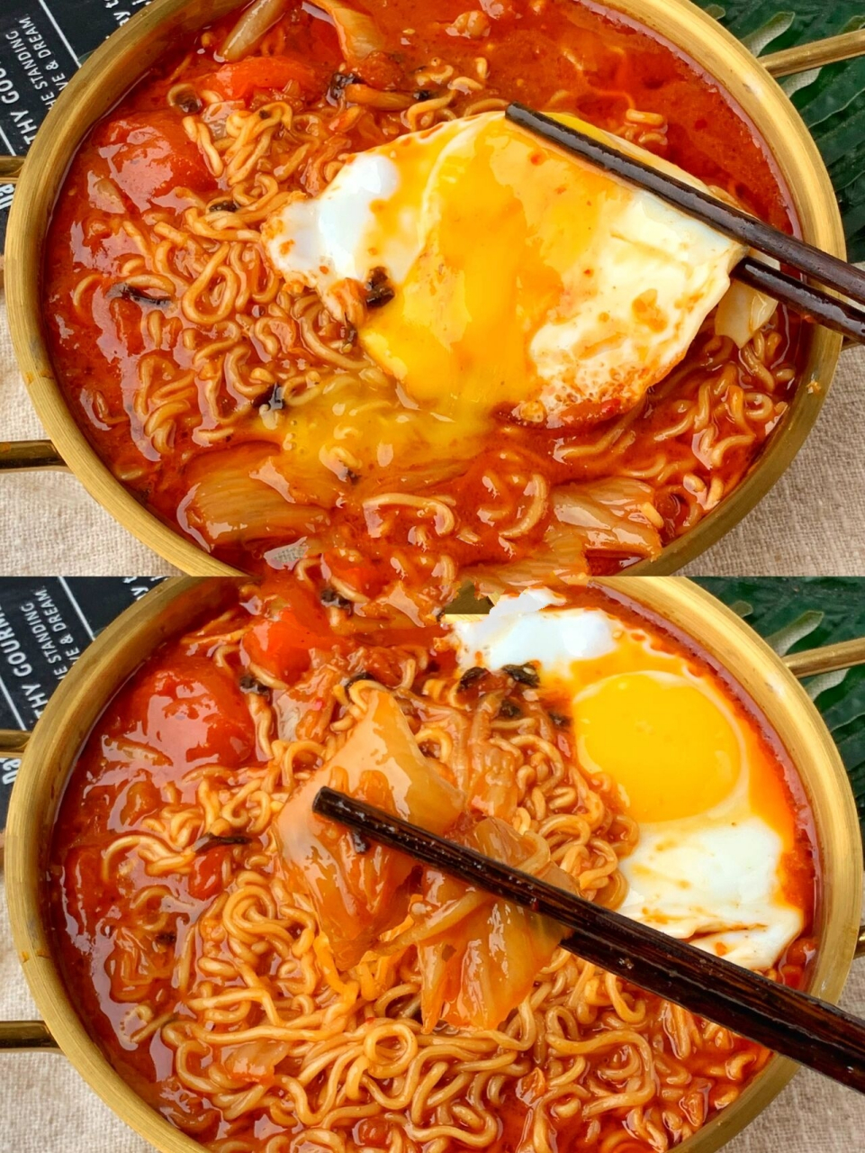 酱汁浓郁7515巨好吃的韩式泡菜浓汤面,敲简单 寒冷的冬天,来一碗