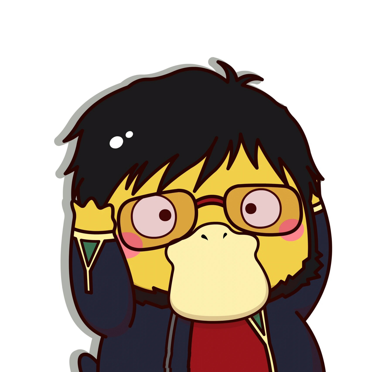 可达鸭系列头像之新世纪福音战士eva