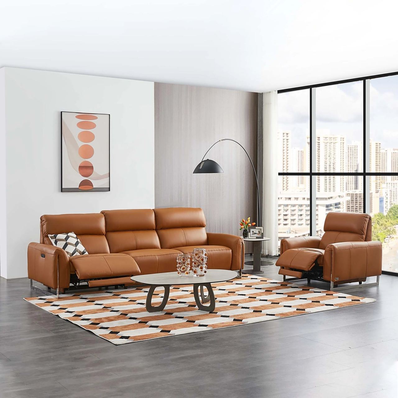 芝华仕伯爵系列高端私人订制 高端私人订制系列可以改颜色的真皮沙发