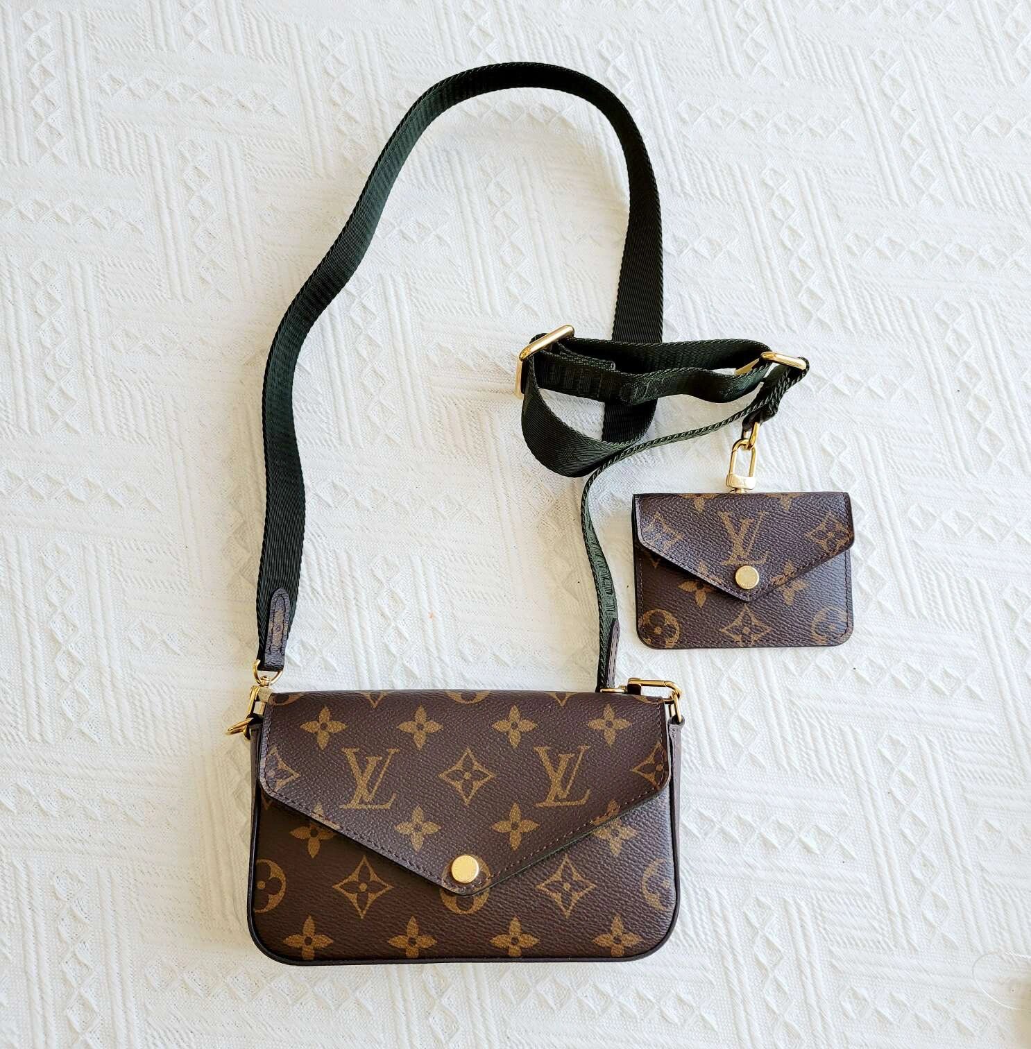 lv新款三合一 louis vuitton multi pochette felicie经典老花帆布 三