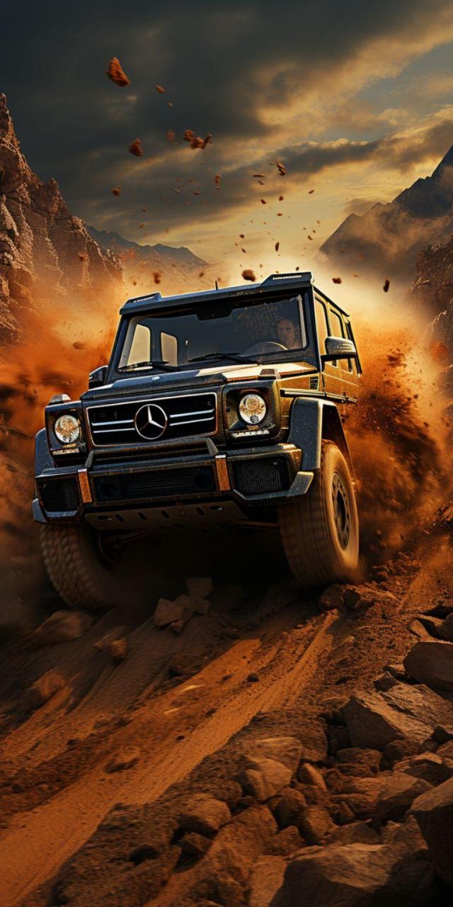 适配全面屏手机锁屏界面壁纸,下载见评论区 奔驰大g 大g 奔驰 汽车