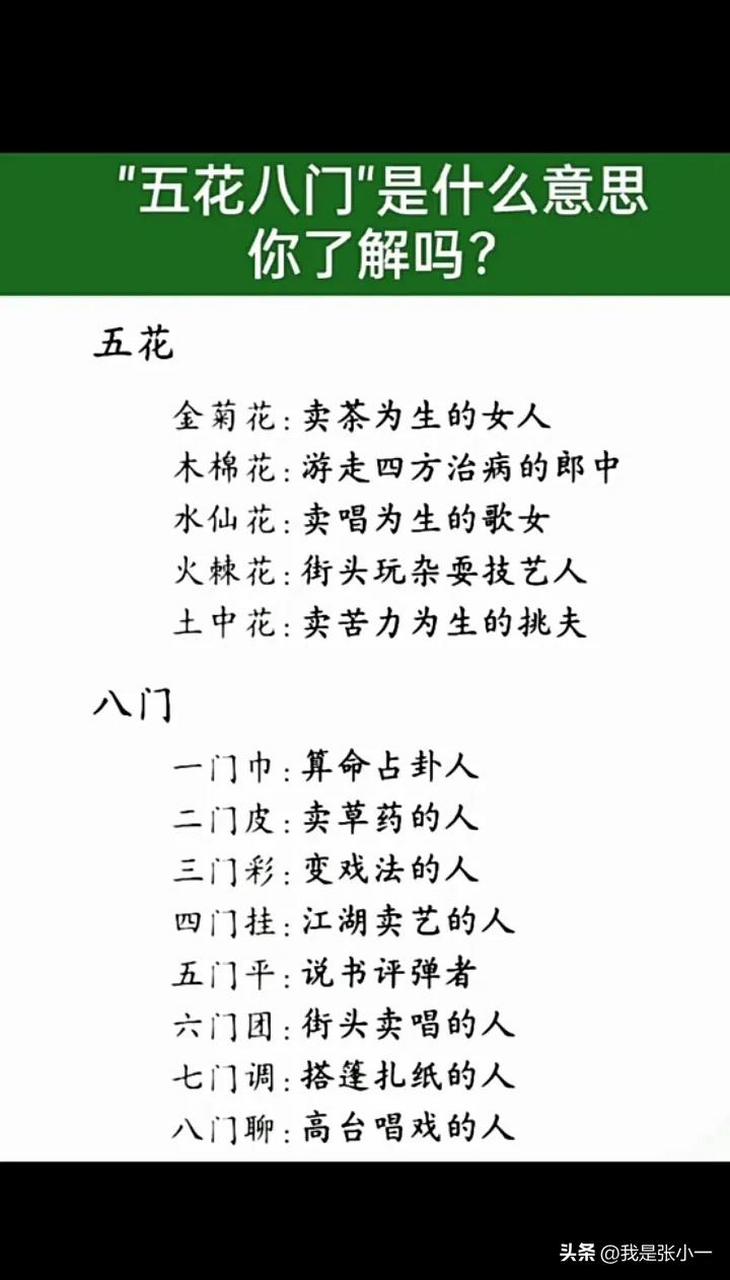 五花八门是什么意思