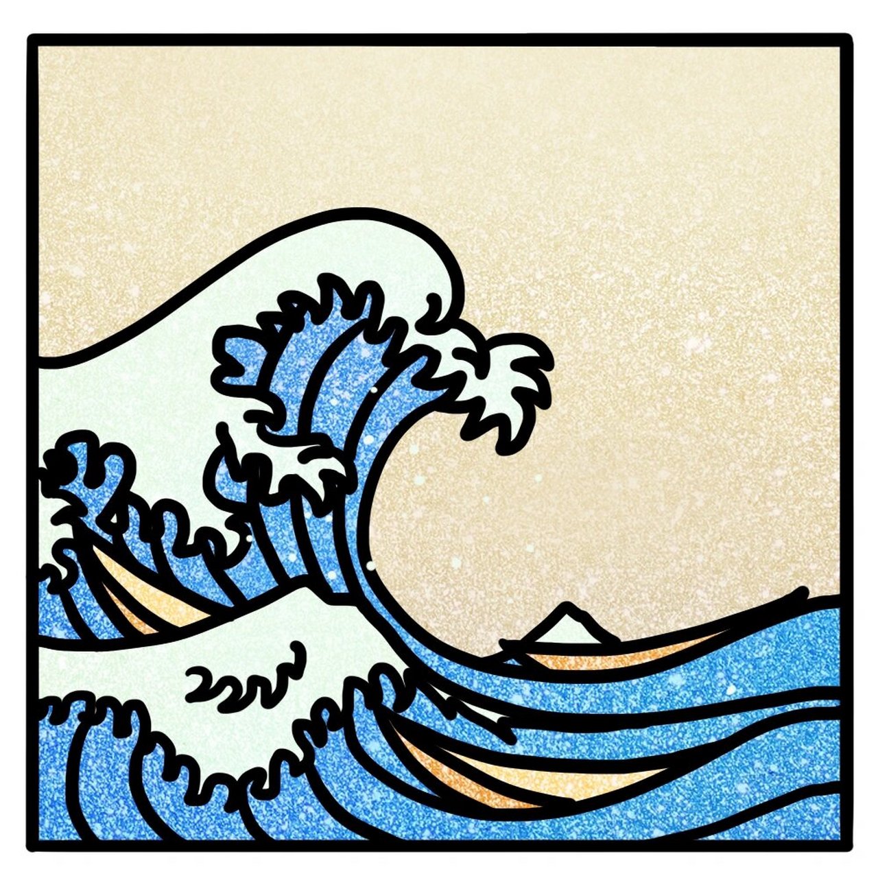 海浪98的简笔画法(附步骤)