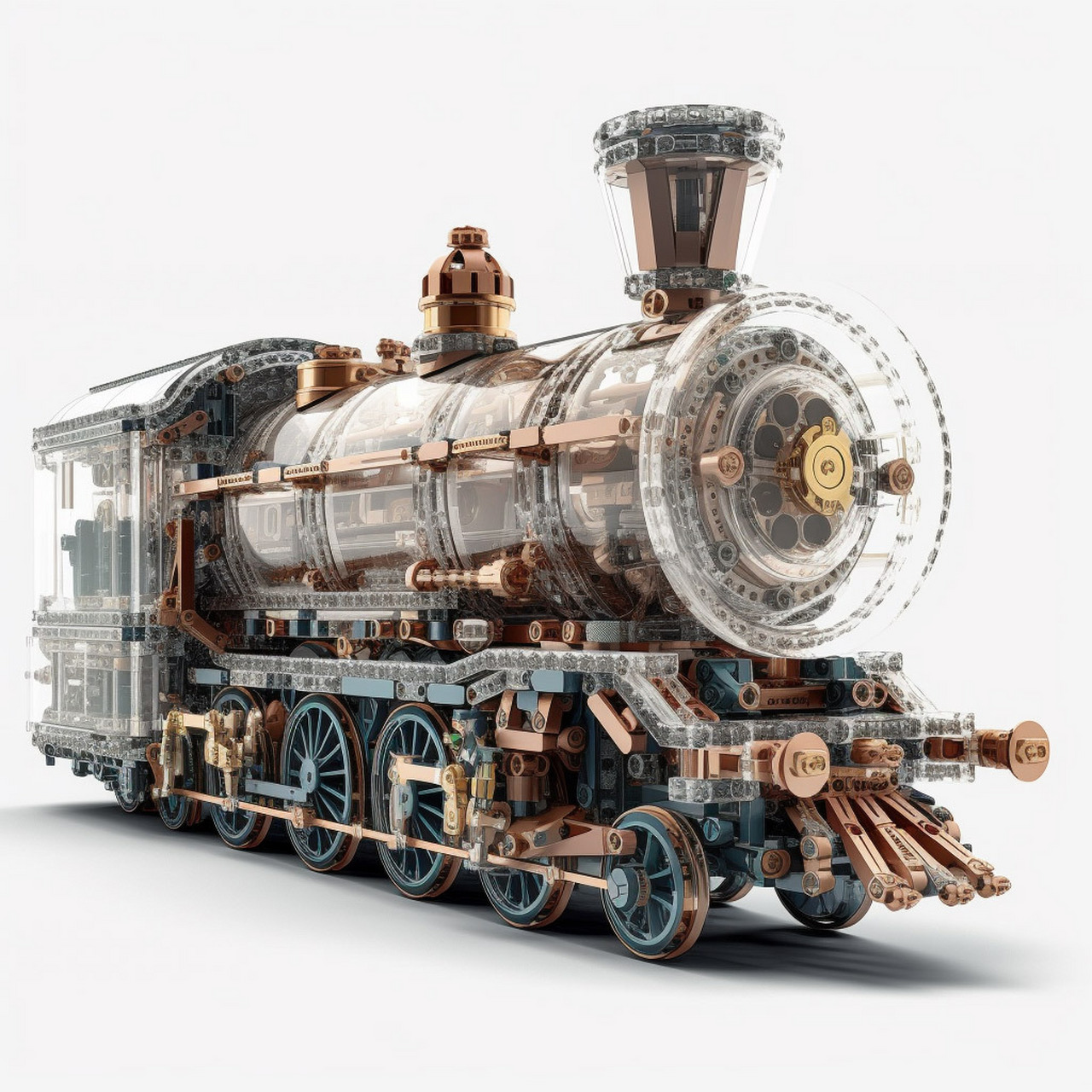 乐高大型蒸汽火车图片