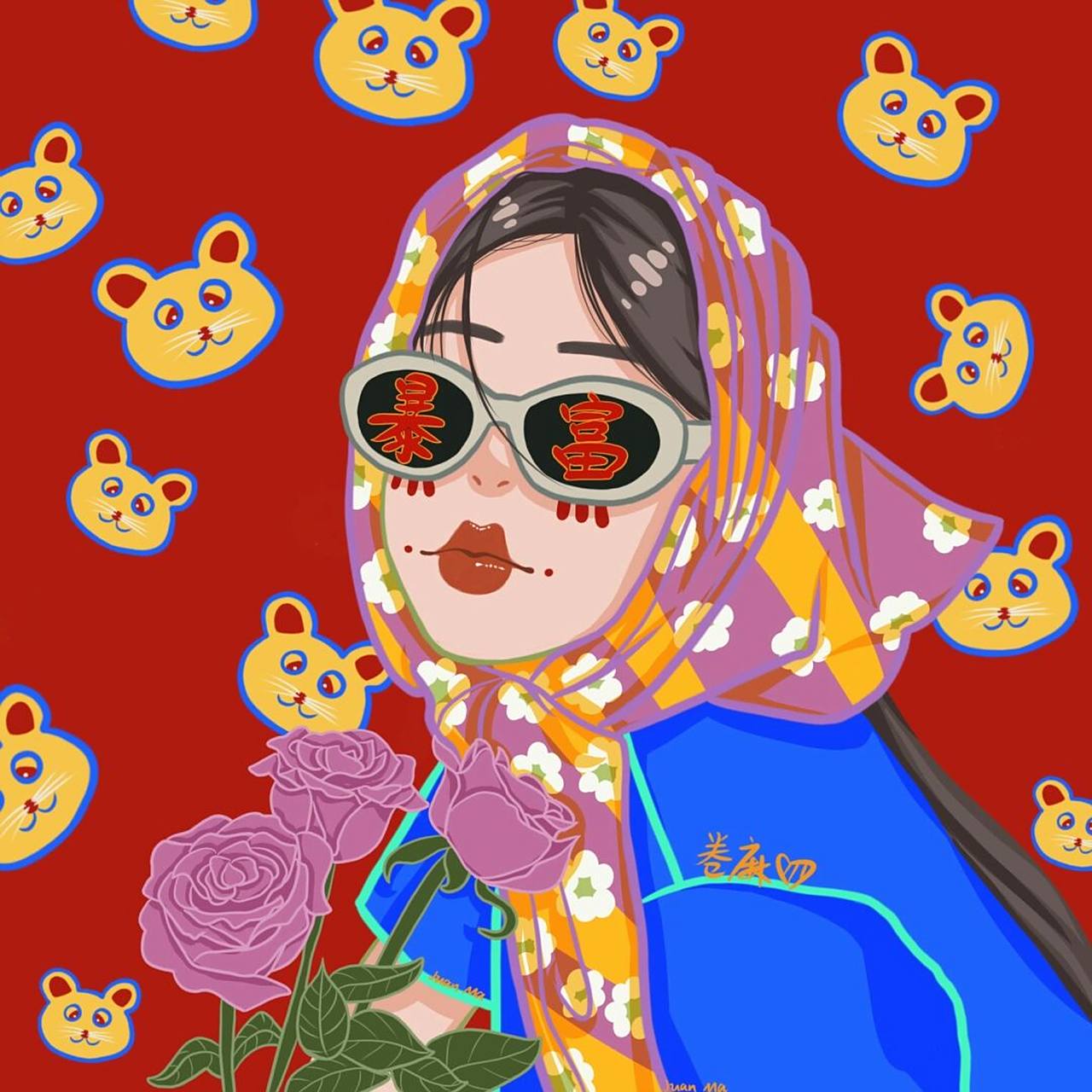 闺蜜头像 | 暴富vs暴瘦 你喜欢哪一个71 可做个人头像,个人壁纸