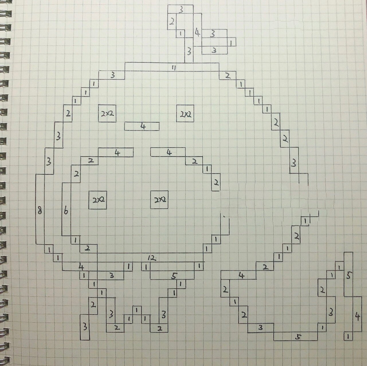 像素画 网格画 团子十二生肖(3)-蛇
