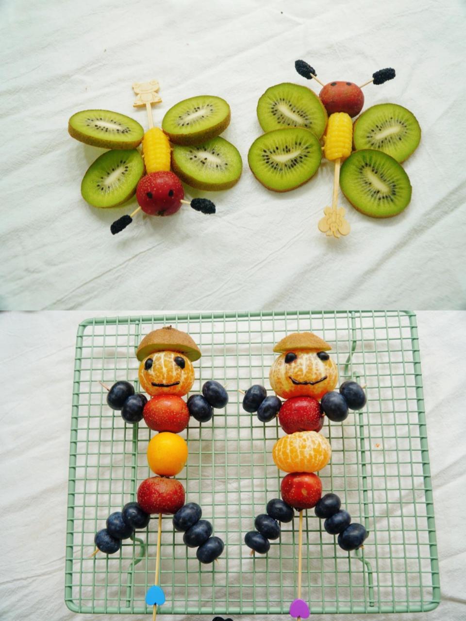圣诞系列水果动物造型糖葫芦 99万物皆可糖葫芦!