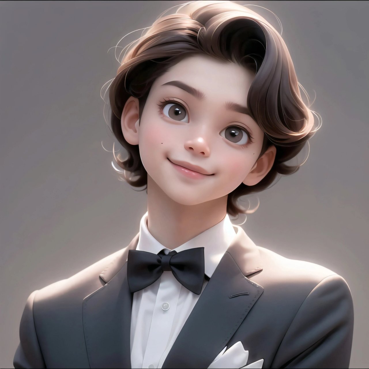 西装男生头像篇,迪士尼风格头像