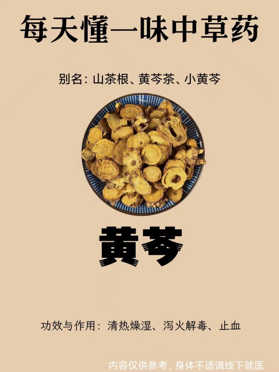 药用部位:唇形科植物黄芩的根. 植物形态:多年生草本.