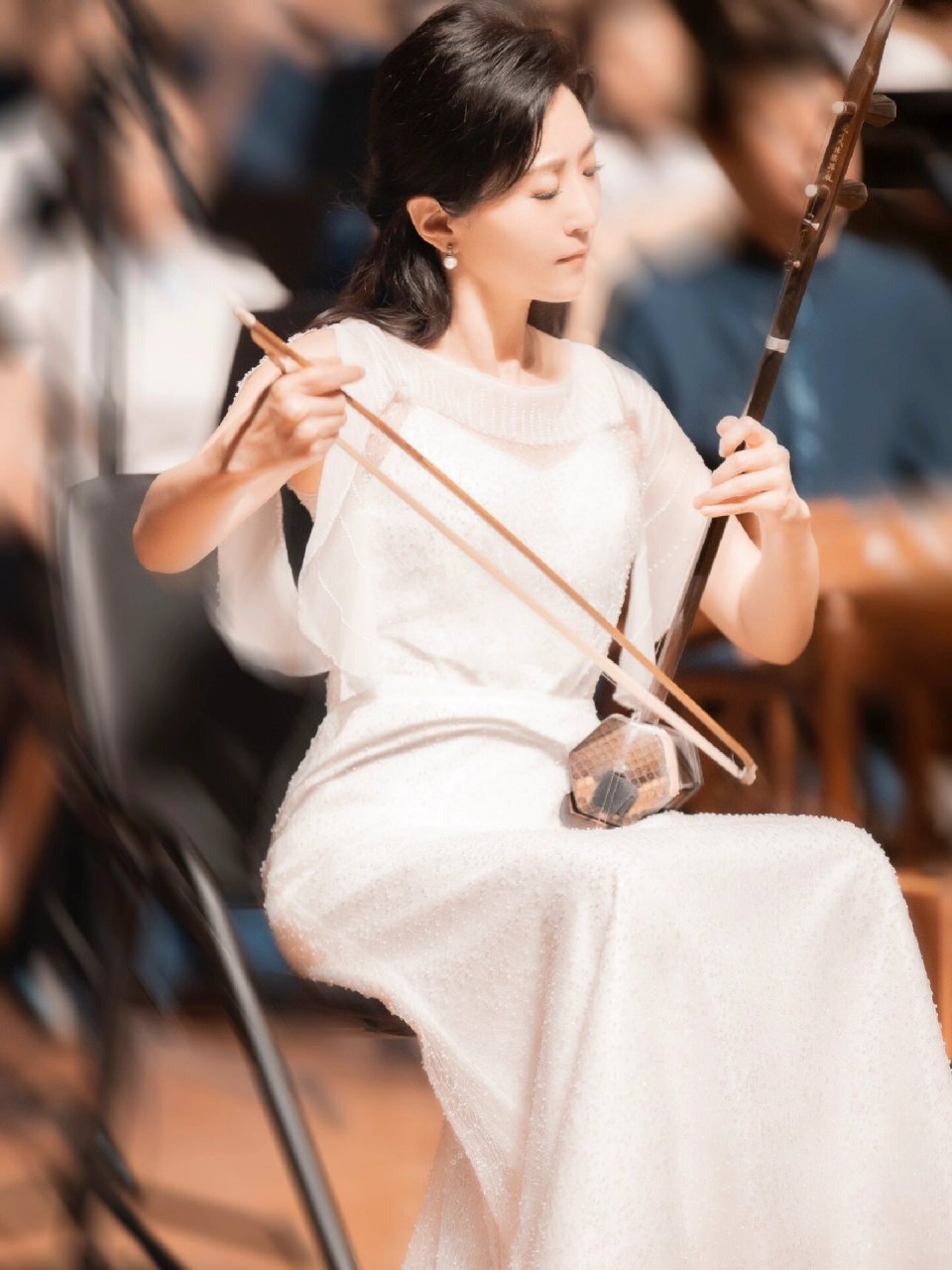 二胡名家于红梅 拍摄于2020年中央音乐学院歌剧音乐厅