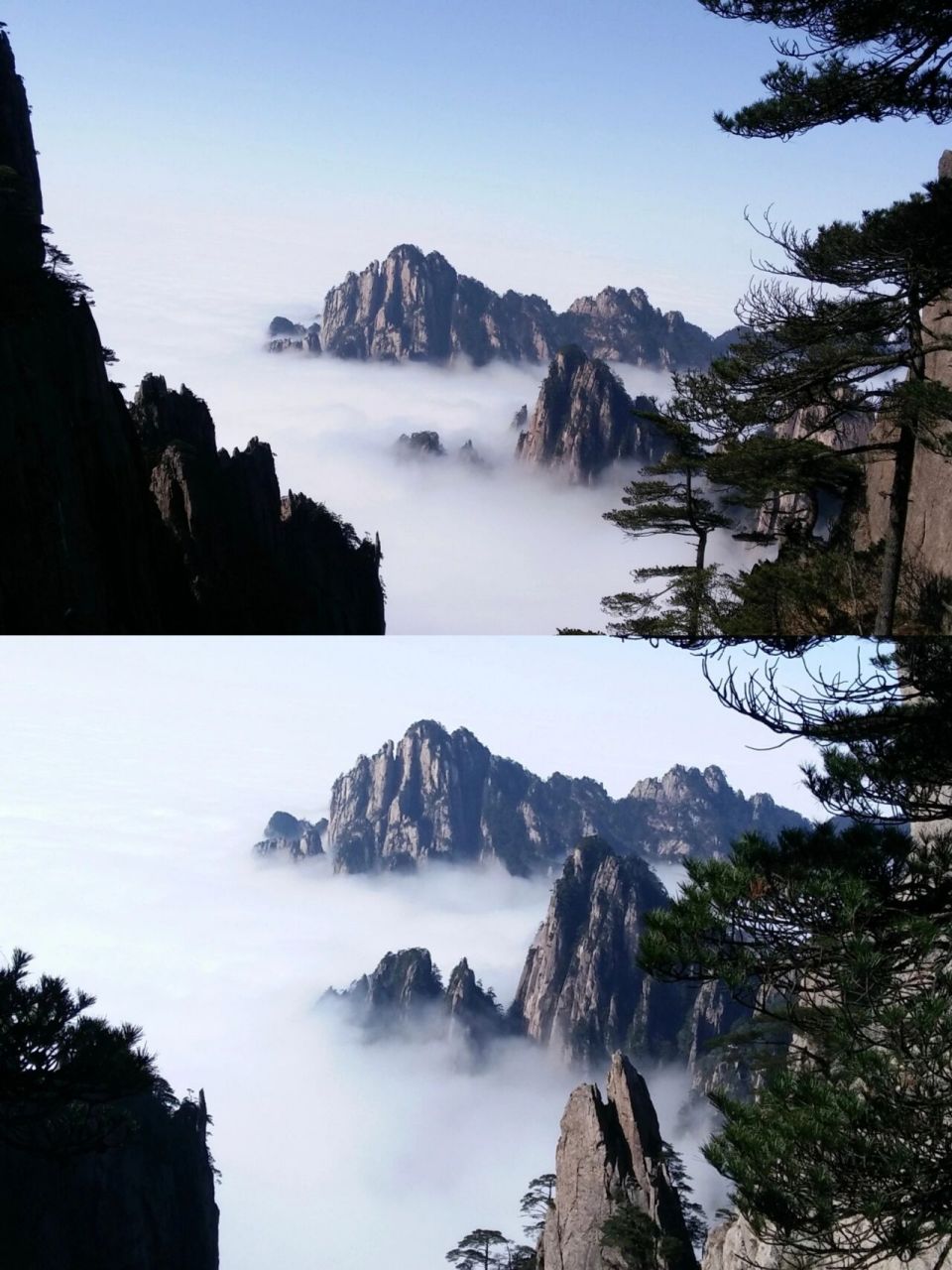 黄山五绝 以奇松,怪石,云海,温泉,冬雪"五绝"著称于世!