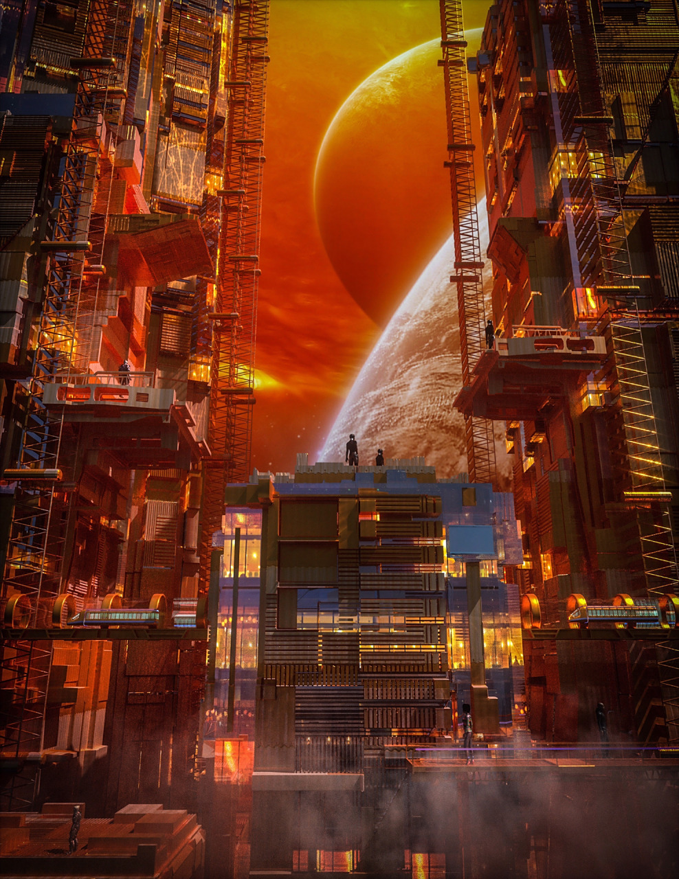 一起走进2100年未来科幻城市,科技感满满!