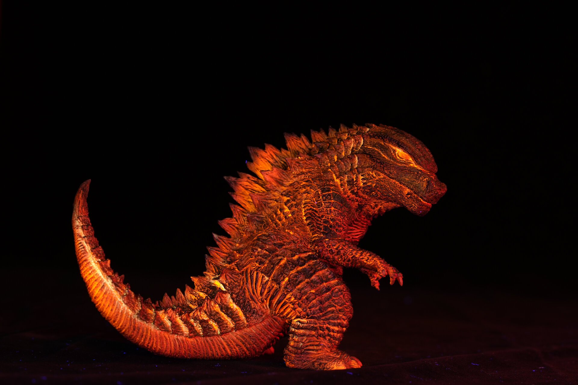 哥斯拉红莲形态 哥斯拉gk练习涂装完成 经验 1